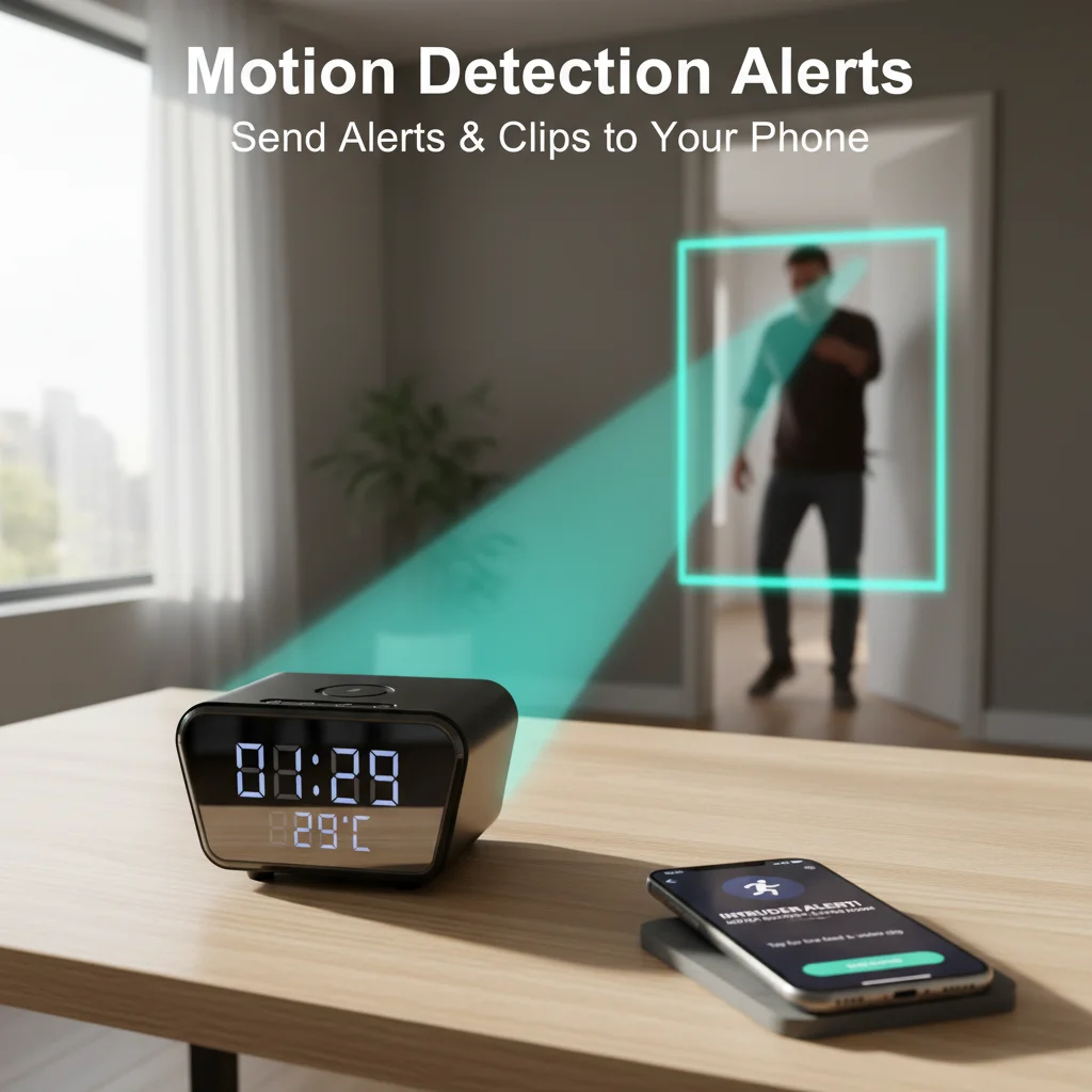 4K UHD Camera with Wireless Phone Charger, 5-in-1 Multifunctional Device: Camera, Wireless Charger,