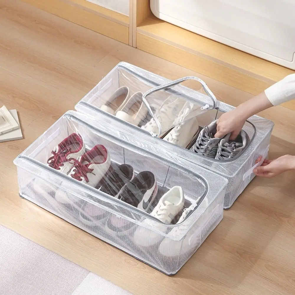 

Free Installation Foldable Shoe Storage Box Large Capacity Clear Shoe Rack Under-bed Finishing Shell Shoe Cabinet Room