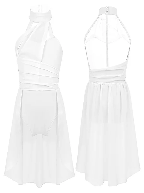 بدلة الرقص الحديثة الفتيات الشكل التزلج على الجليد فستان قاعة الرقص الباليه أزياء رقص الجمباز يوتار فستان لملابس الرقص الغنائية