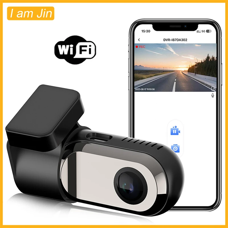 WiFi 1080P HD Car Dash Cam Recorder Android Dashcam Blackbox ADAS Night Vision Loop Recording Driver Video Recorder APP Control