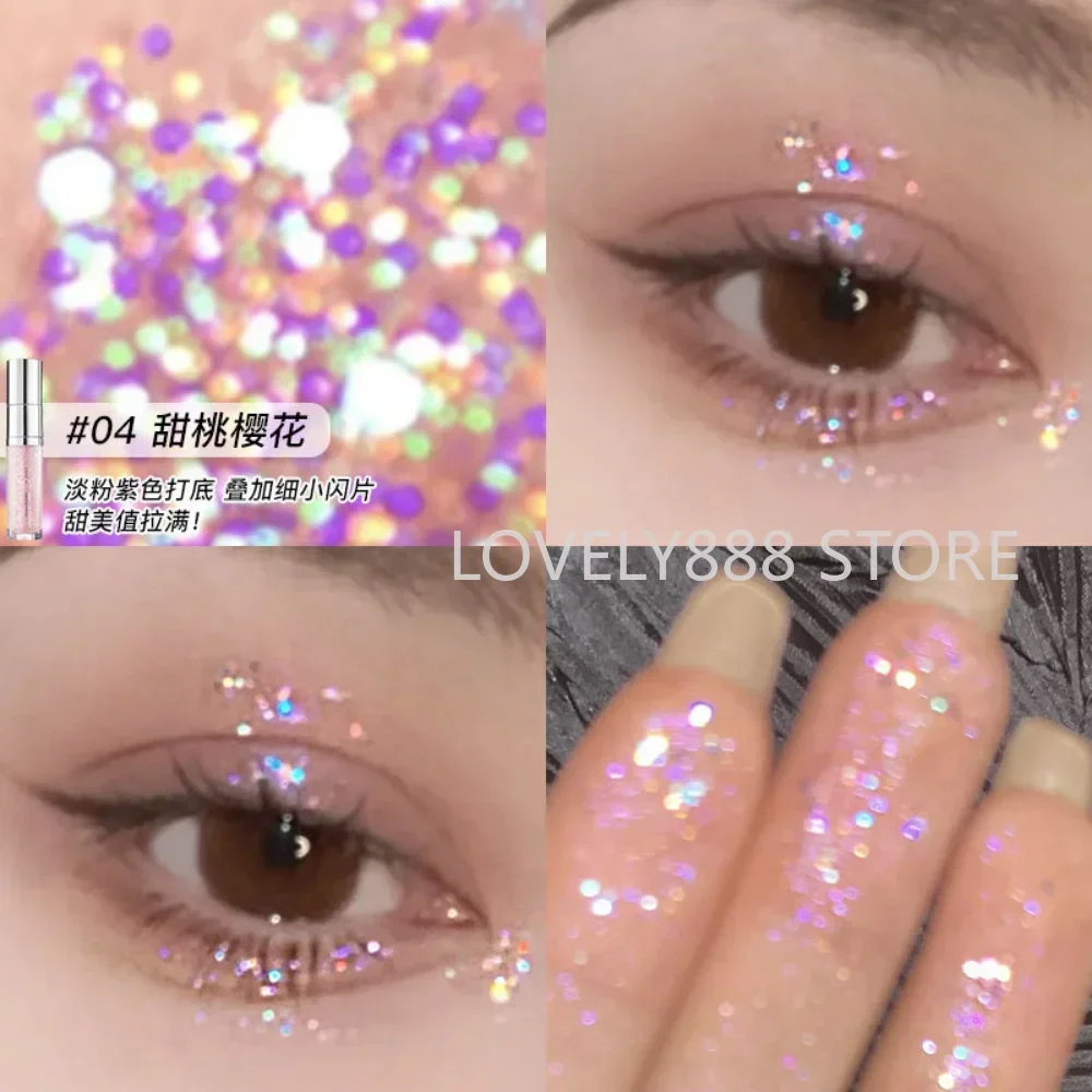 AKF Shimme EyeShadow Diamond Eyeshadow Liquid Pearly ShimmerGlitter Eye Shadow Długotrwałe wodoodporne koreańskie kosmetyki do makijażu