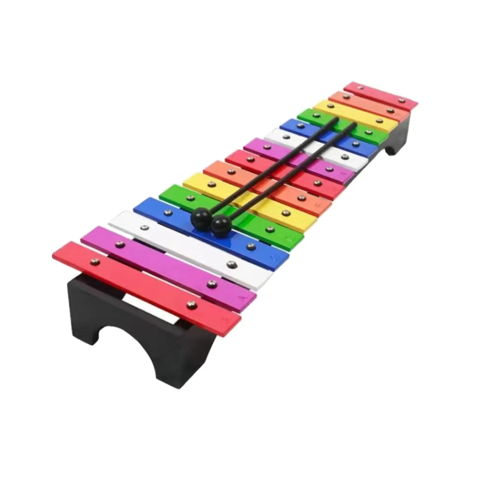 Xilófono de 15 Notas, Juguete Educativo de Percusión Manual, Desarrollo de Habilidades Motoras Finas, Piano de Juguete para Clases de Música, Hogar, Eventos al Aire Libre, Conciertos