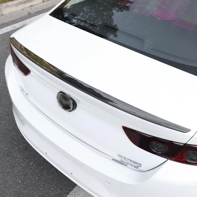 For 2019-2023/Mazda 3 Rear Spoiler Wings Car Trunk High Quality ABS Material Small Tail Fin Accessories M3 Body Kit