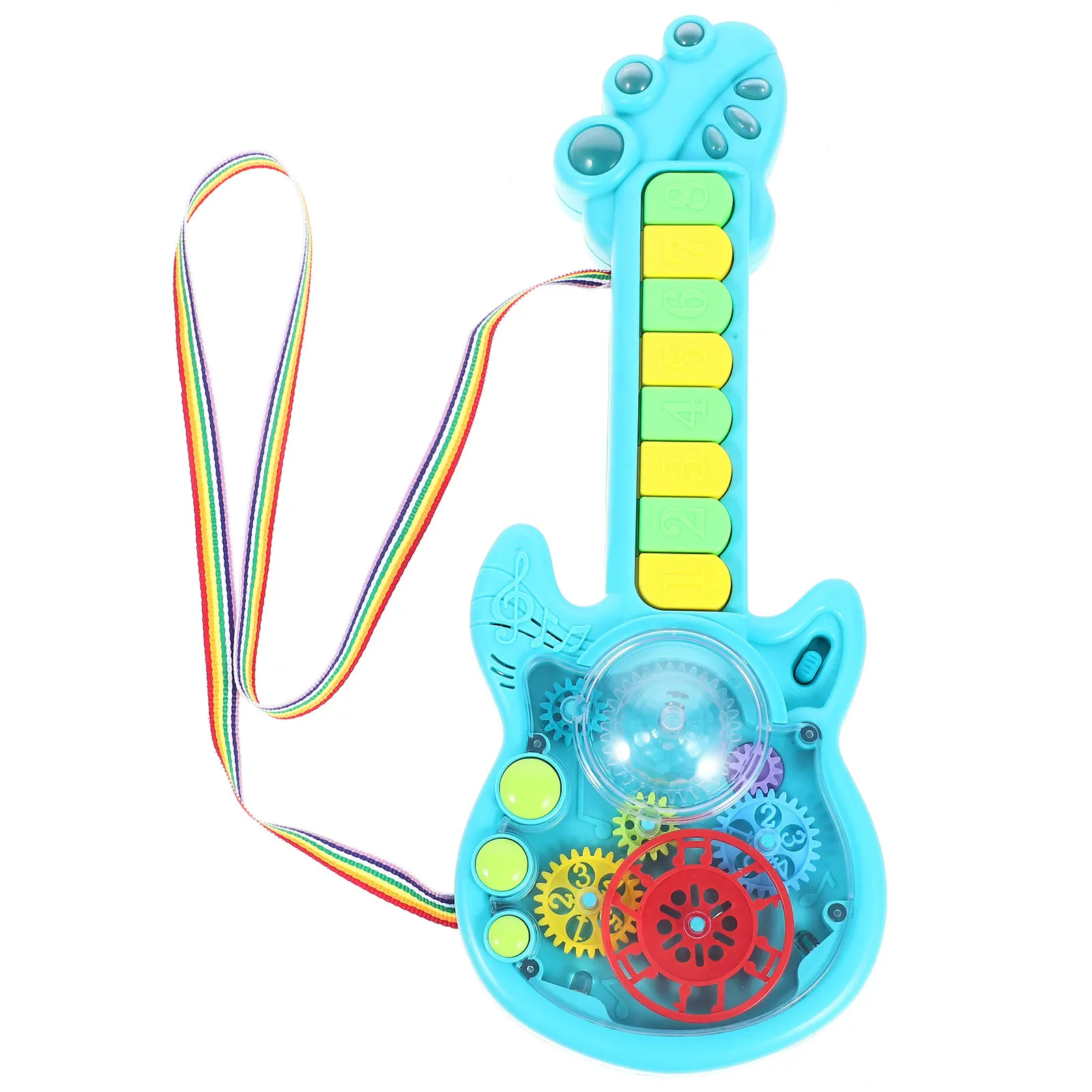 

Electric Sound Light Guitar Plaything for Kids Musical Instrument Gift Birthday Christmas Educational Fun Electric Guitar Toy
