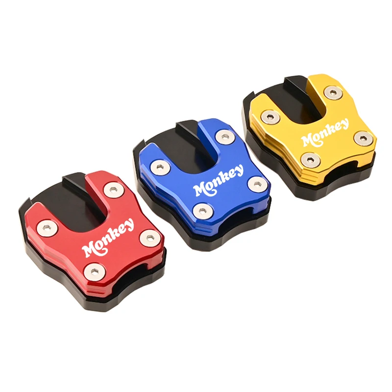 لهوندا Monkey125 Monkey125 2018-2022 دراجة نارية CNC اكسسوارات مسنده القدم الجانب حامل تمديد وسادة دعم لوحة تكبير