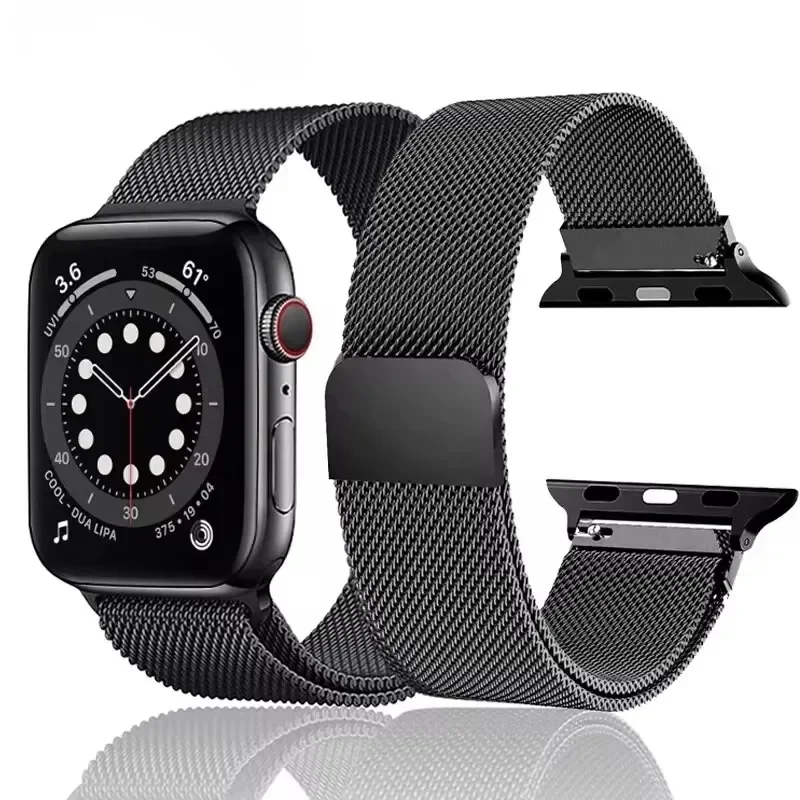 milanese Loop Band for apple watch Strap Ultra 49mm 45mm 44mm 41mm 40mm Metal Wristband bracelet iwatch series 9 8 7 6 5 4 3 SE