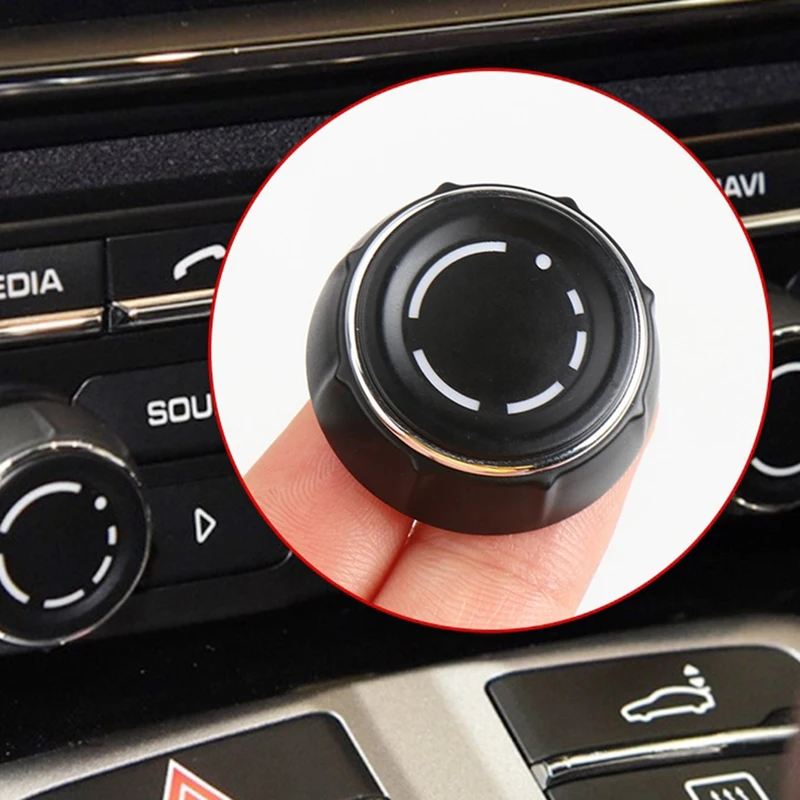 For Porsche Coupe 911 718 918 Boxster Cayman Car Center Console Audio Volume Knob Cover CD Control Switch Button
