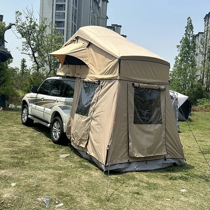Hot Selling 2-3 Person Soft Shell Car Roof Camping Tent Four Seasons Durable Design For Family Outdoor Travel