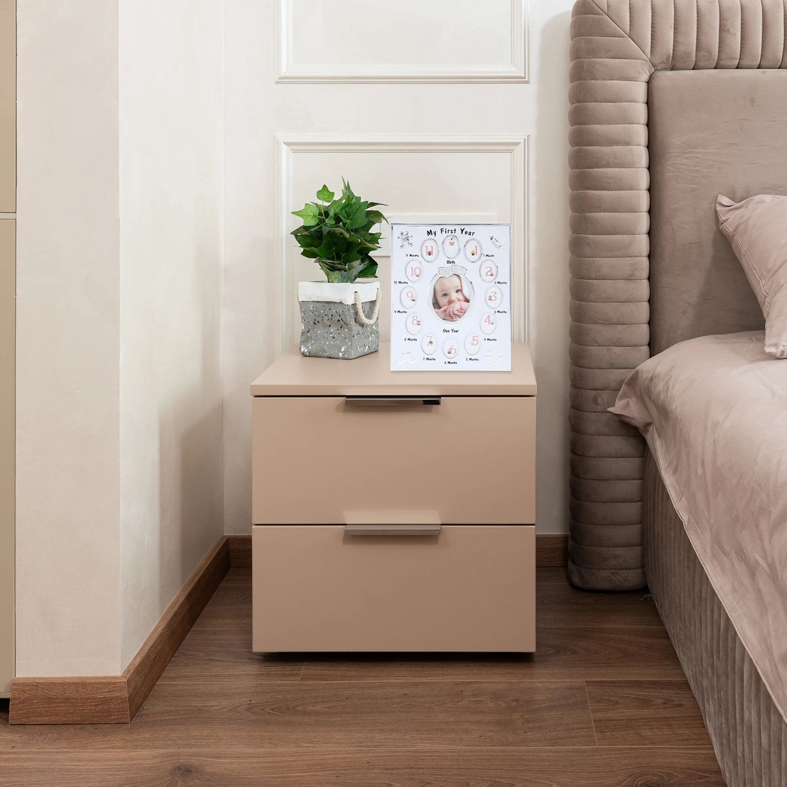 

12-месячная детская фоторамка, прочный мультяшный дизайн, рекорд роста, веха для новорожденных, фоторамка на первый год