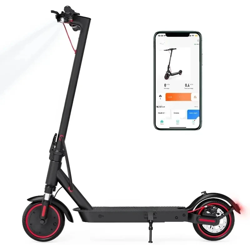 Electric Scooter 19 MPH Lightweight E-Scooter with Dual Shock Absorption  Electric Scooters Adults