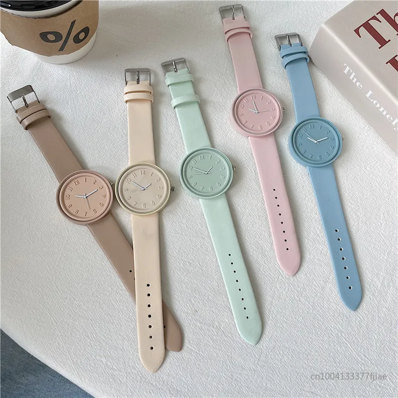 Color Series Women's Watch High Quality Fashion Quartz Watch Suitable for Casual Clothing Accessorie INS Hot