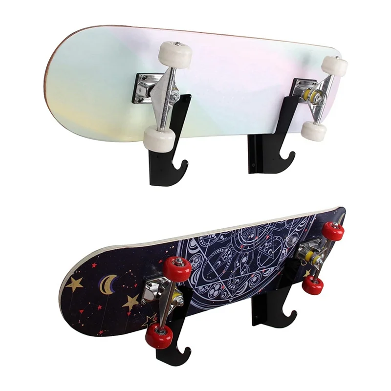 Skateboard-Wandhalterung mit Aufhängerhaken, Acryl-Skateboard-Rack-Halter für Longboard Penny Board Organizer