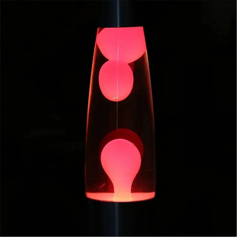 Jellyfish Decorative Lamp EU Plug Metal Base Volcanic Wax Lava Night Light For Tabletop, Bedroom/Office, Gift For Teens & Adults
