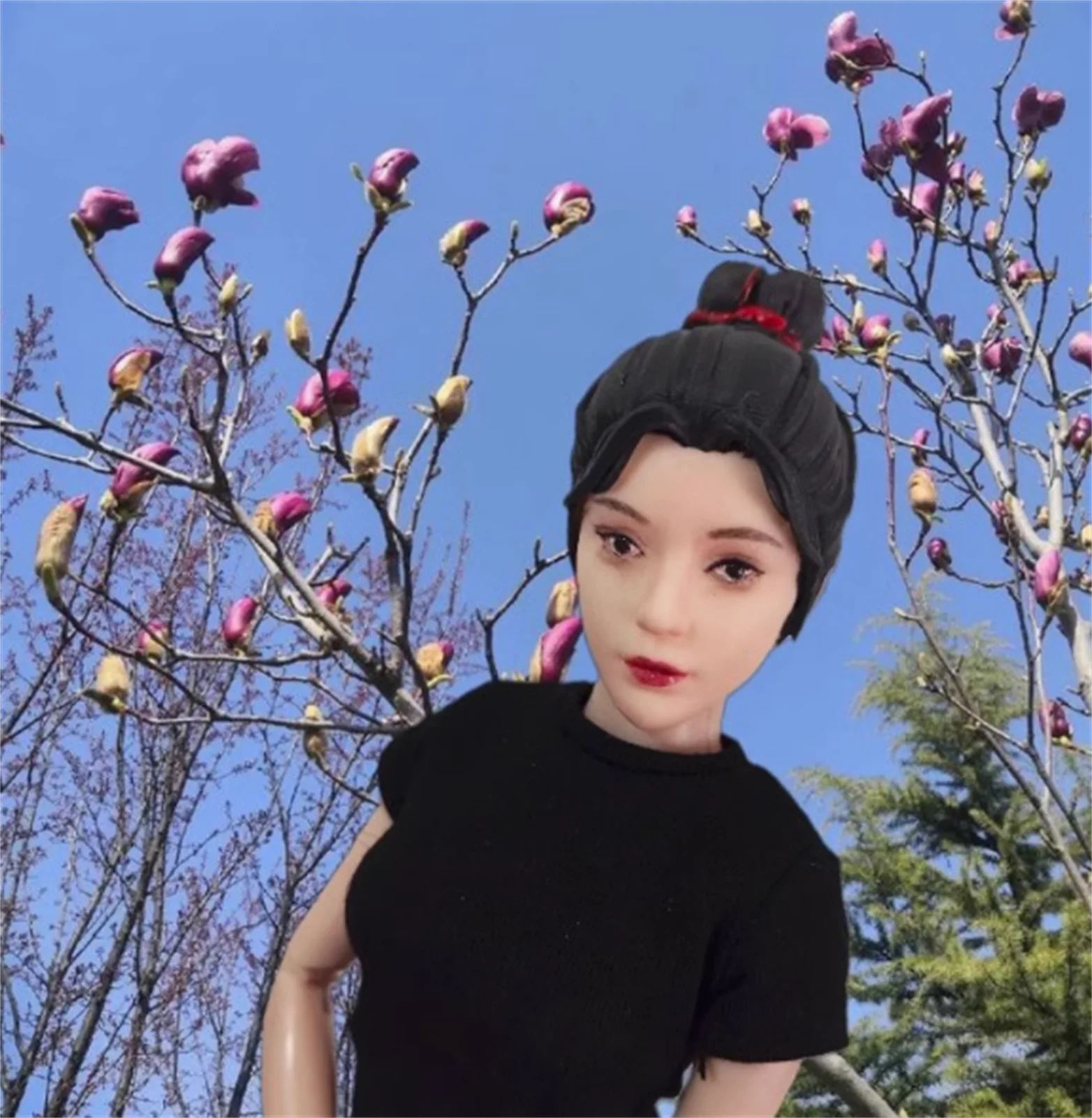 

1/6 Scale Asia Star Actor Singer Women Expression Head Sculpt Fit 1/6 Scale 12'' Action Figure Body Movie Model Hobbies Toys