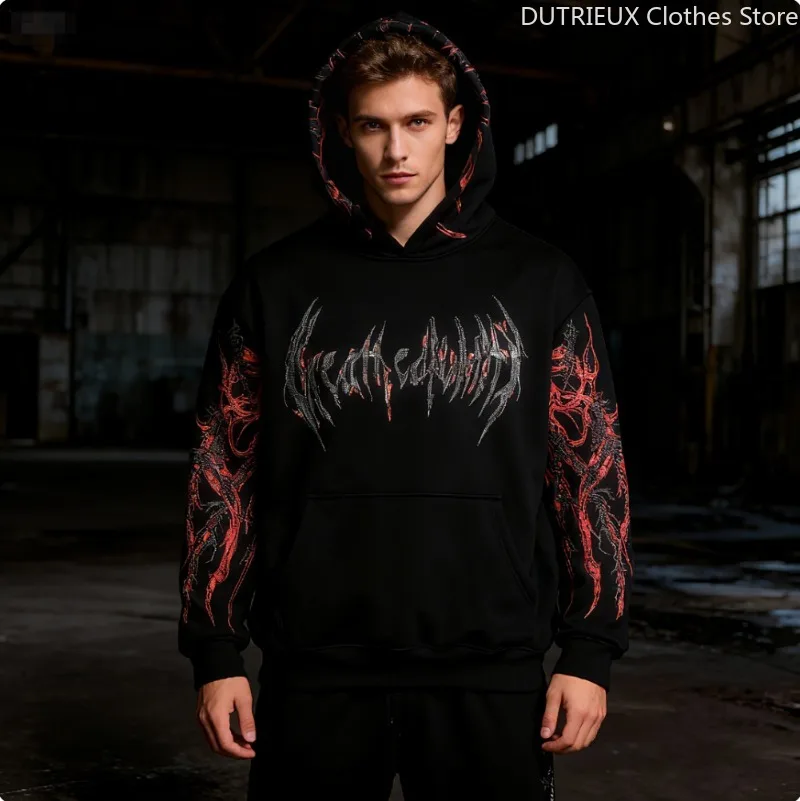 المتضخم فضفاض مريح البلوز قميص الشتاء الخريف معزول الرجال هوديي أنيق عصري الشارع كيب قميص رياضي #5