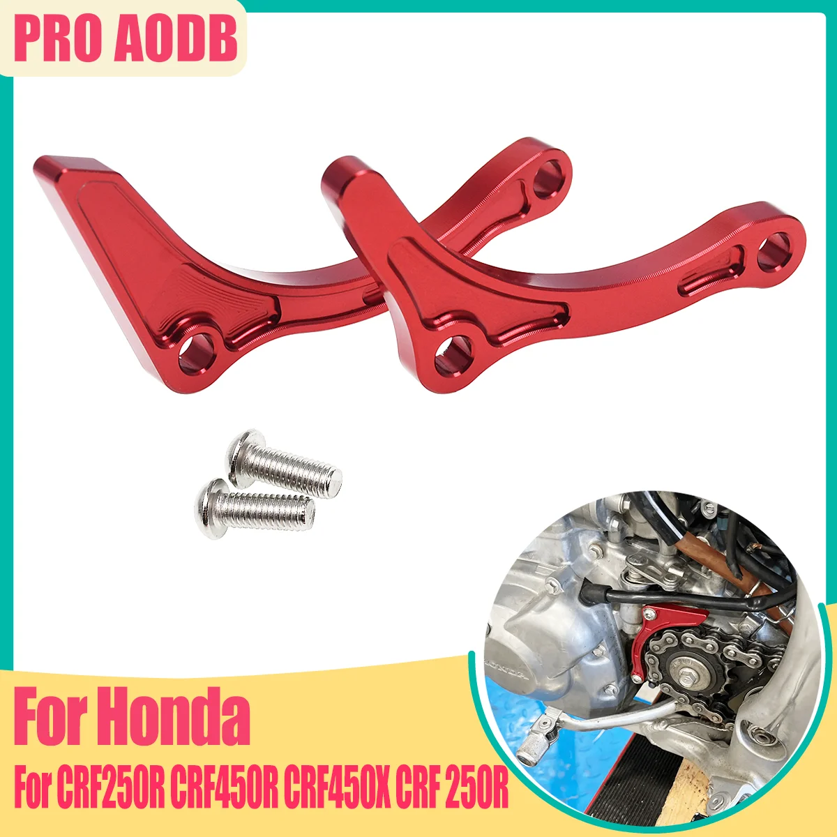 

For Honda CNC Motocross Engine Plate Case Saver Cover Protector CRF250R 450R CRF450X CRF 250R 450R 450X Motocross Accessories