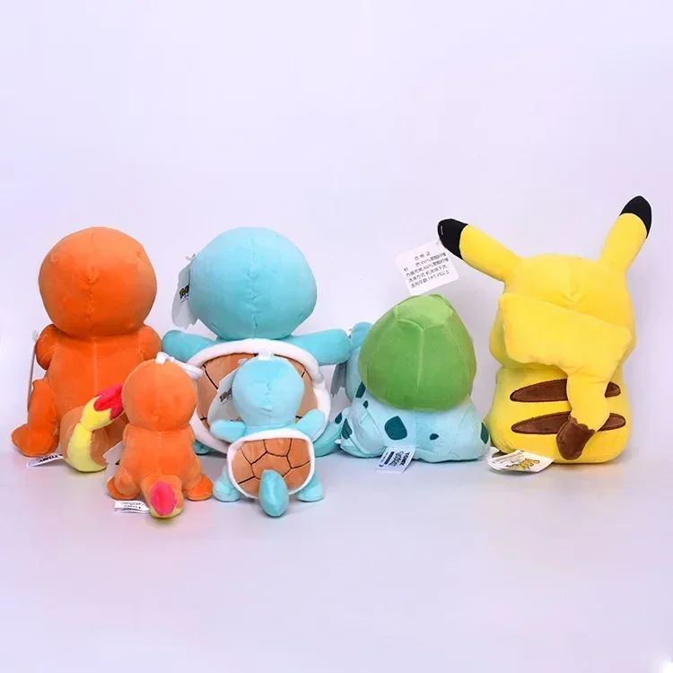 10 ชิ้น/ล็อตของเล่นตุ๊กตา Pokemon Charmander bulbasaur Squirtle 20 ซม.ของเล่นตุ๊กตาสําหรับของขวัญวันเกิดตุ๊กตา
