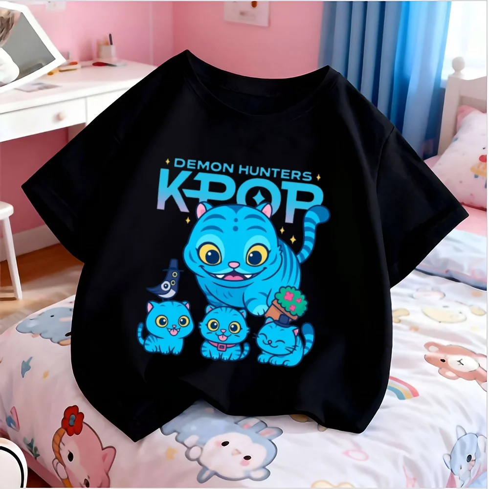 K-Pop Demon Hunters Sweatshirt 100% Cotton Hoodie Child Dress Durable Does Not Fade Movie Fans Gift Children's for Boys Girls