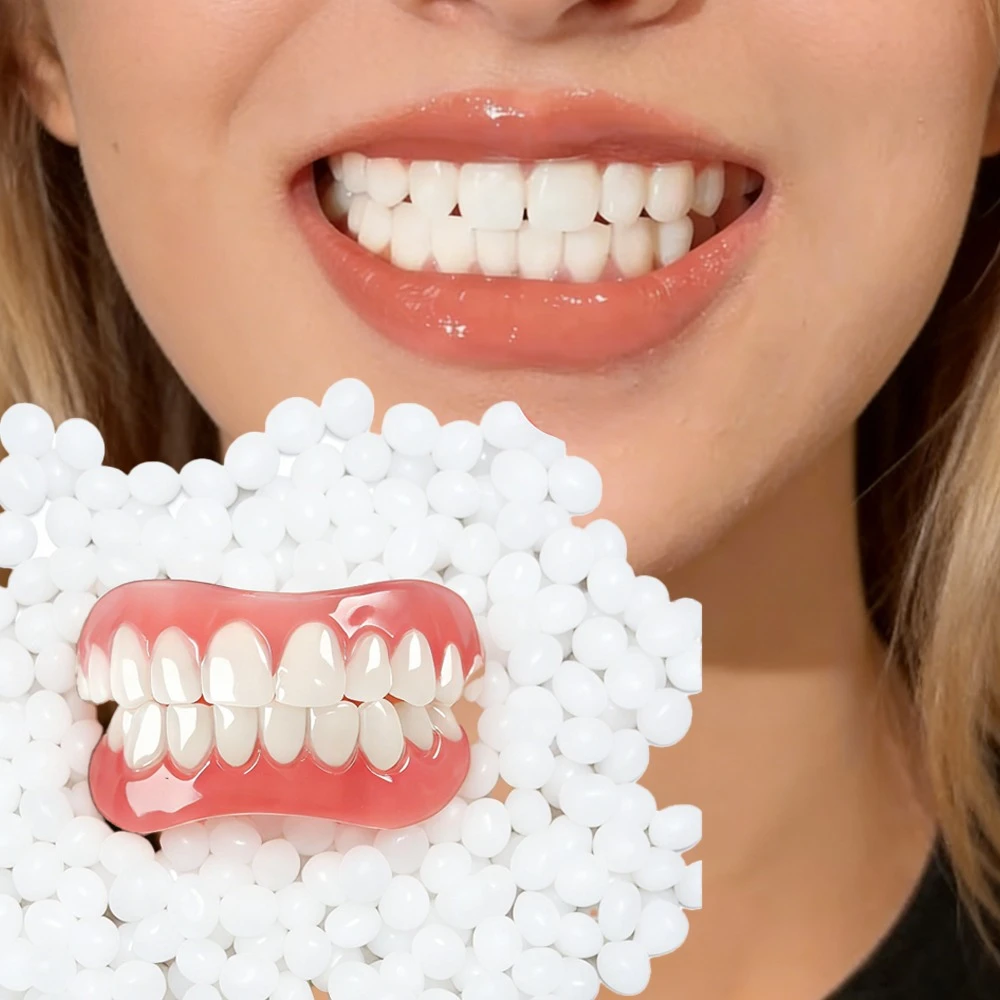 

[New Upgraded Quality] Temporary Cosmetic Teeth Cover Set, Easy to Clean, New Smile - Perfect Gift for Valentine's Day, Mother's Day, Father's Day