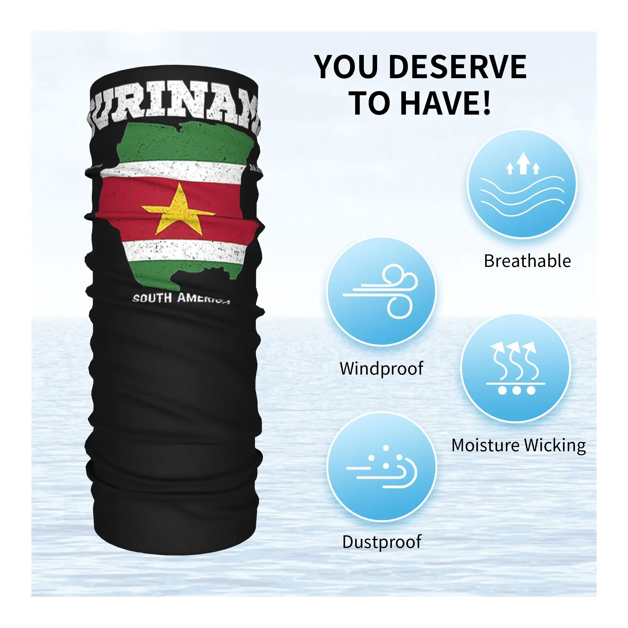 Bandana con bandera y mapa de sobinamés, cubierta para el cuello, bufanda estampada para la cara, pasamontañas multiusos para montar para hombres, mujeres y adultos a prueba de viento