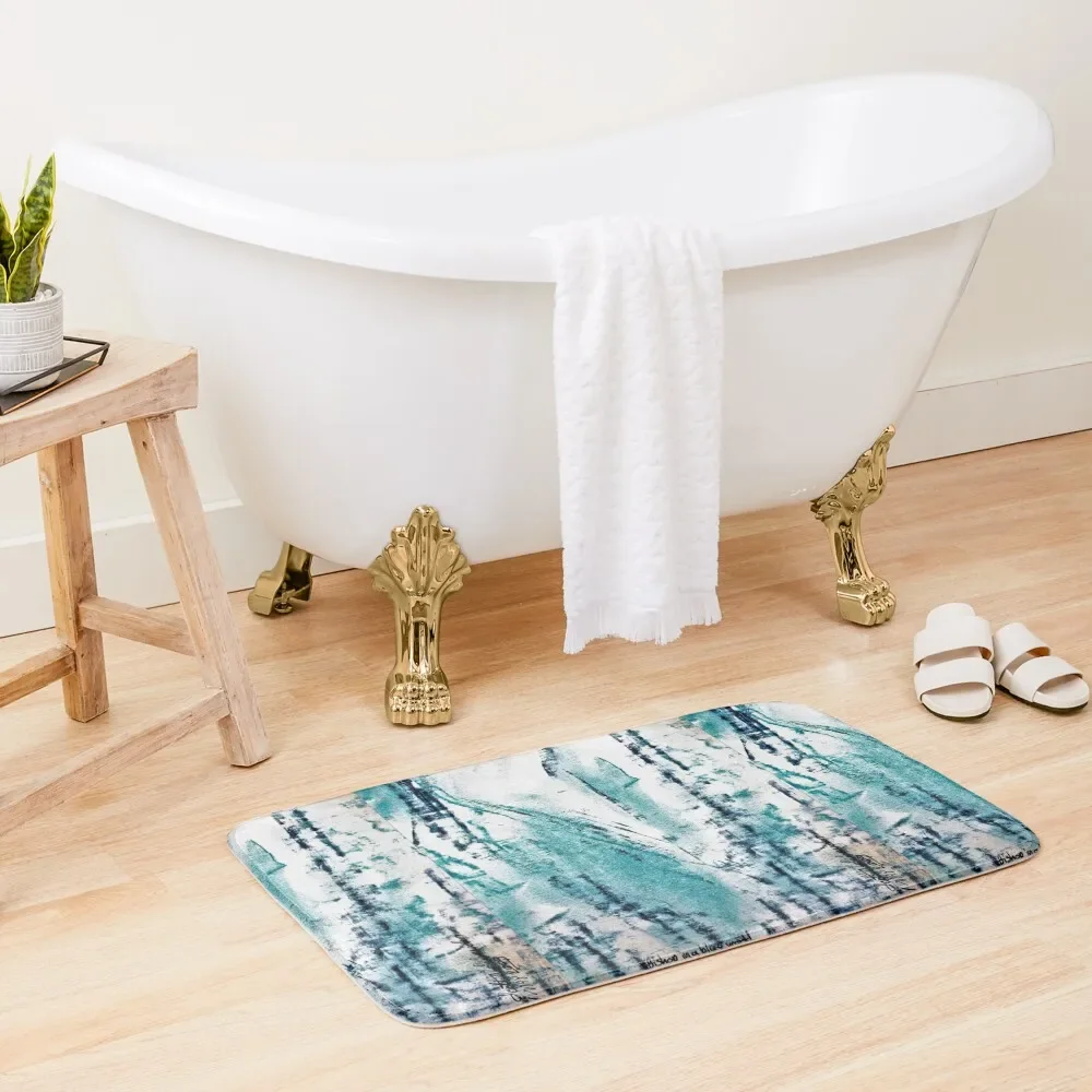 

Bishop in a Blue World Bath Mat Kitchens Anti-Slip Carpet Carpets For Bathroom Mat