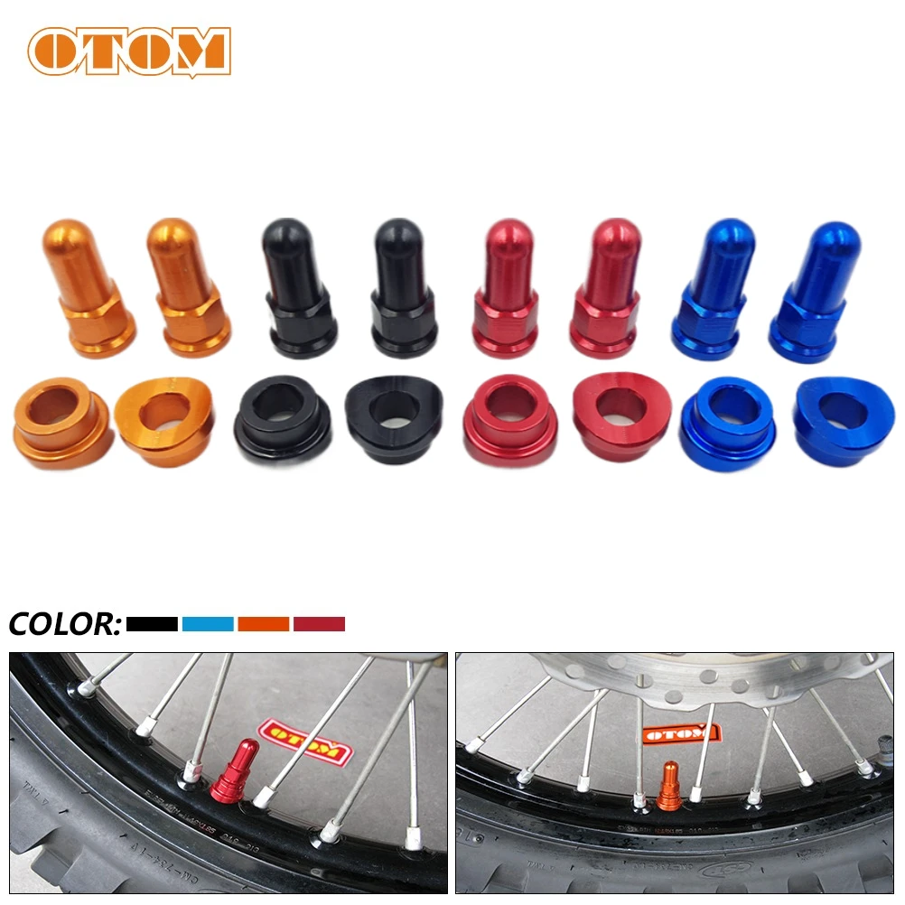 Otom motocicleta cnc aro bloqueio capa porcas arruelas parafusos de segurança tampa da haste da válvula do pneu para ktm exc sx xc sxf yzf wrf rmz kxf crf drz