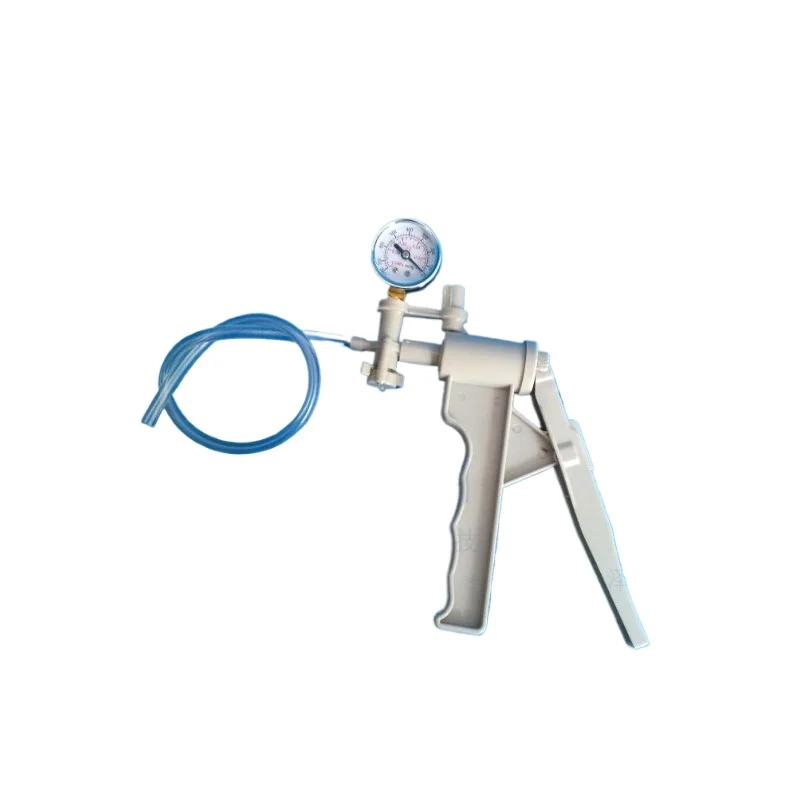 Manual Vacuum Pump, Suction Filter Pump, Air Vacuum Gun, Extrusion with Meter, Laboratory Use