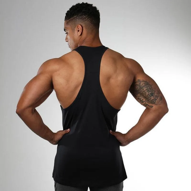 Men\'s Summer Quick Dry Casual Tank Top Man Sports Bodybuilding Workout Sleeveless Shirt Male Gym Fitness Sweatshirt Running Vest