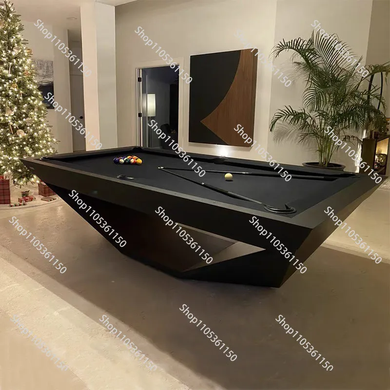 High-end customized pool table club standard black eight American nine ball multi-functional solid wood full set