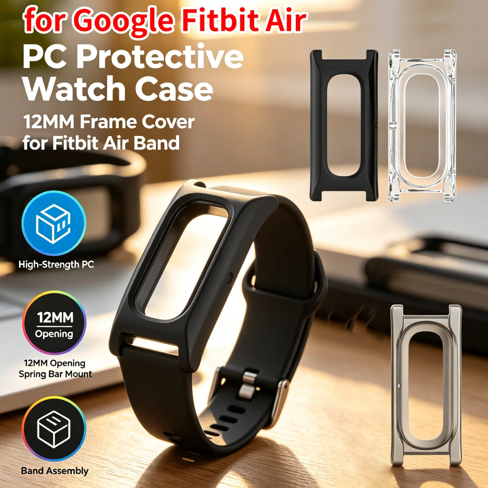 12mm Inner Lug Adapter Case for Fitbit Air Watch Band Strap Connector Conversion Adapter MultiColor Replacement Connect