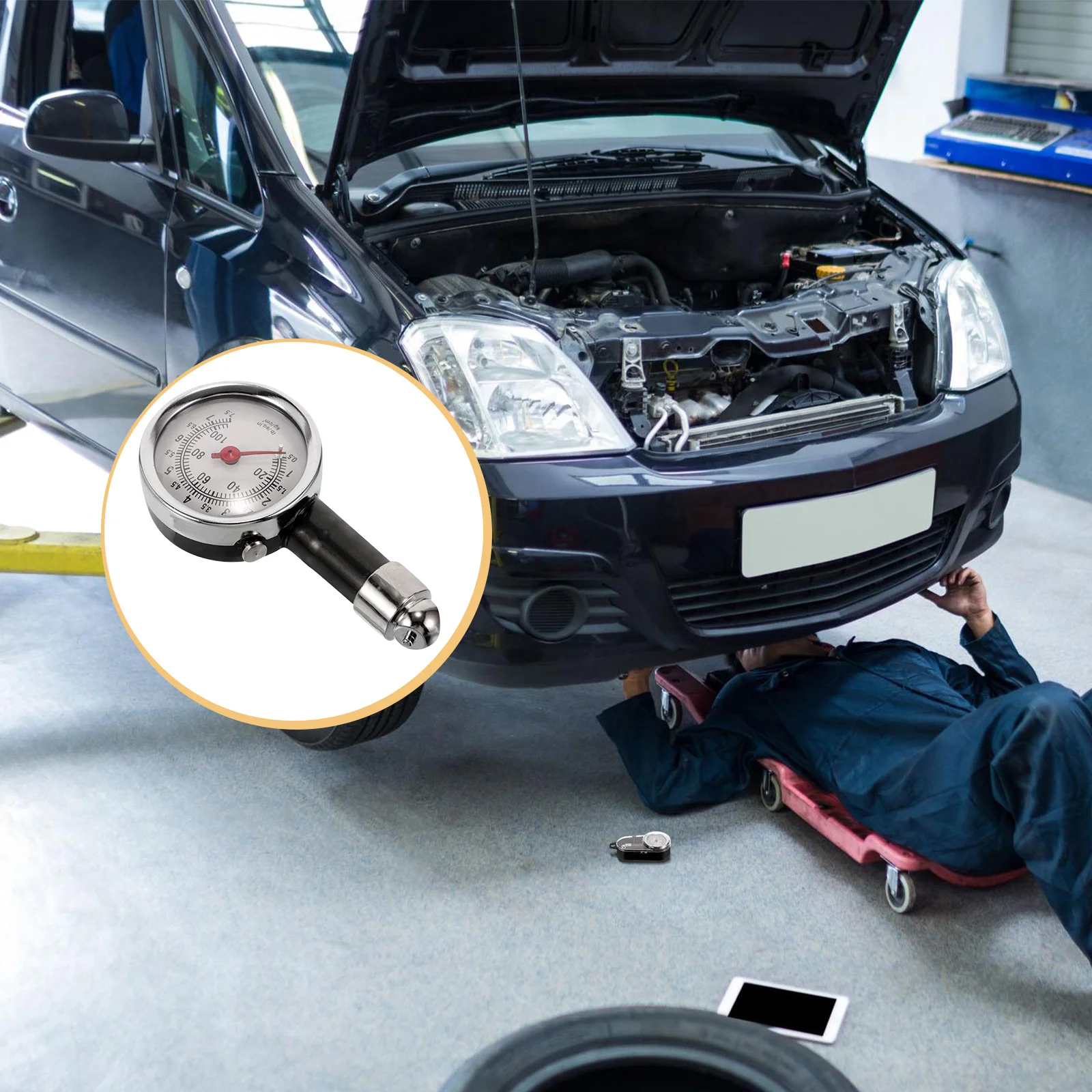 

Digital Stainless Steel Car Tire Pressure Gauge Accurate Portable Tyre Pressure Tester Durable Tire Monitor Car Testing Device