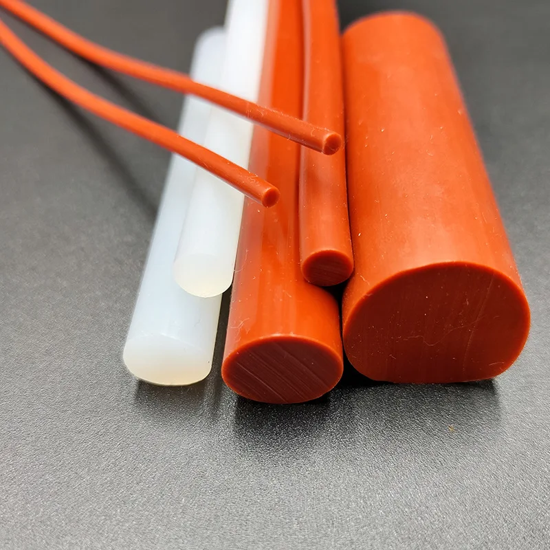 3 Meters  6mm Solid Silicone Rubber Seal Strip Round Oring Line Cord Solid Rubber Molding Damper Waterproof Silicone Rope Cords