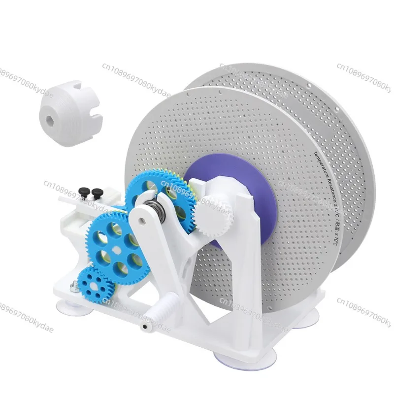 Manual Filament Winder for 3D Printing Spooling Coiler Reel Rewinder Bambu Consumables Organizer DIY Extruder Tool