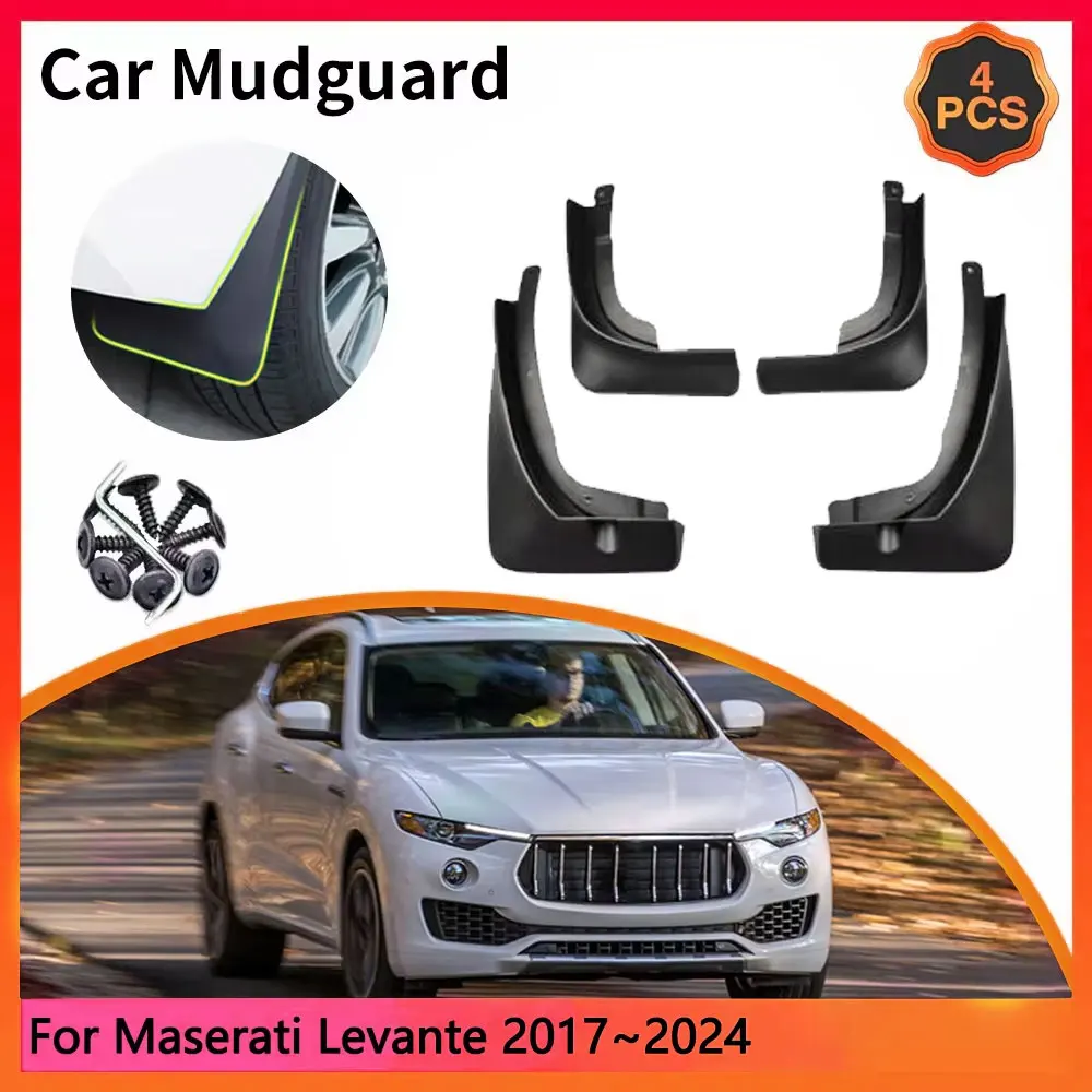 For Maserati Levante 2017~2024 2018 2019 2020 2021 2022 Tipo M161 Car Mudguards Mudflap Mudguard Splash Guards Mud Flaps Fender