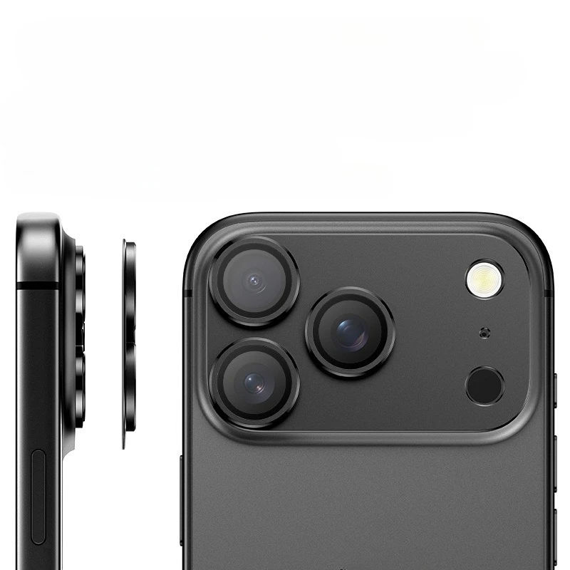 آيفون 17 برو ماكس الهواء حلقة معدنية زجاج عدسة الكاميرا حماة آيفون 17 17 برو ماكس 17 air الخلفي الخلفي ملصق طبقة رقيقة واقية