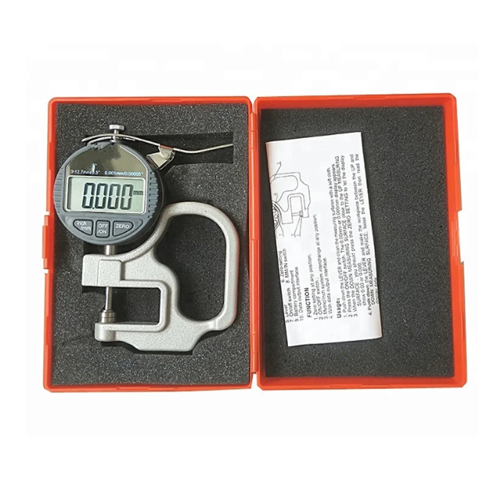 0-12.7 Mm Digital Coating Thickness Gauge Percentage Measurement Paint Thickness Gauge