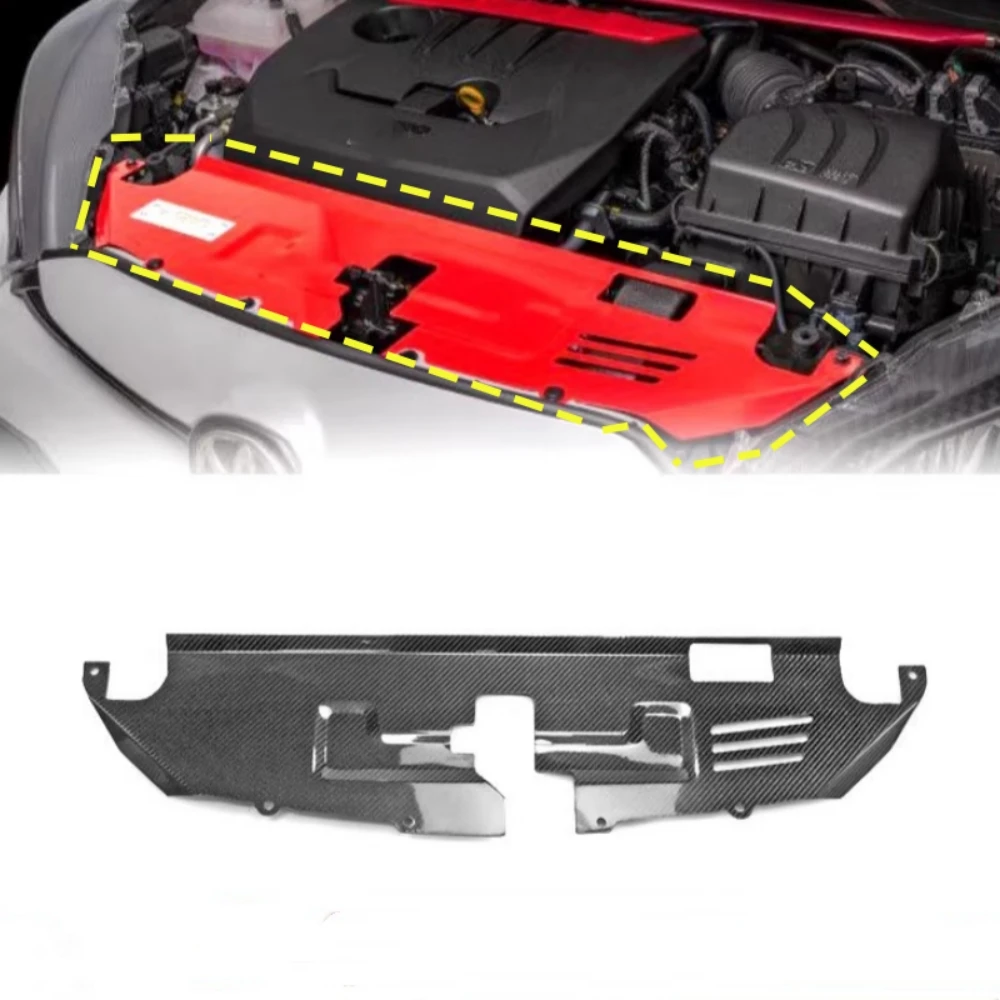 

For Toyota Yaris 2009 Modified Carbon Fiber Radiator Plate Grille Protective Cover heat dissipation trim Car Accessories
