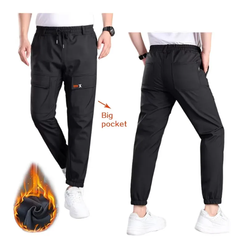 Pantalones sucios cálidos de Cachemira de invierno para hombre, montañismo, senderismo, pesca, Camping, esquí, no es fácil de sucio.