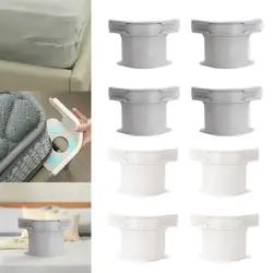 4PCS Adjustable Bed Sheet Clips DIY Non-slip Anti-Slip Sheet Holders Invisible Anti-run Mattress Buckle Quilt Fixing Tool