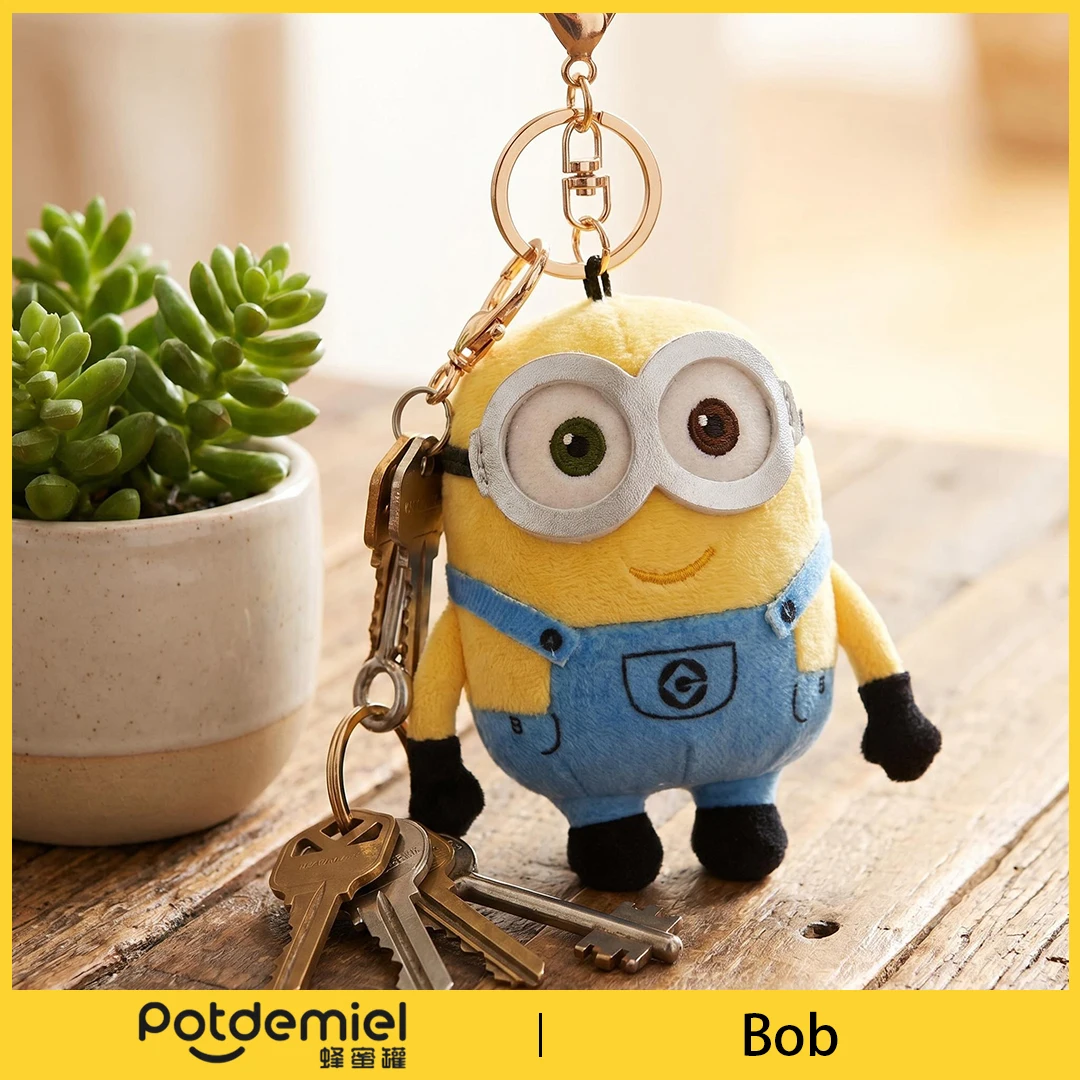 Potdemiel Minions Bob Plush Hanging Doll Charm for School Bag Vibrant Funny Soft Teens Birthday Gift Party Favor Home Decor view 5