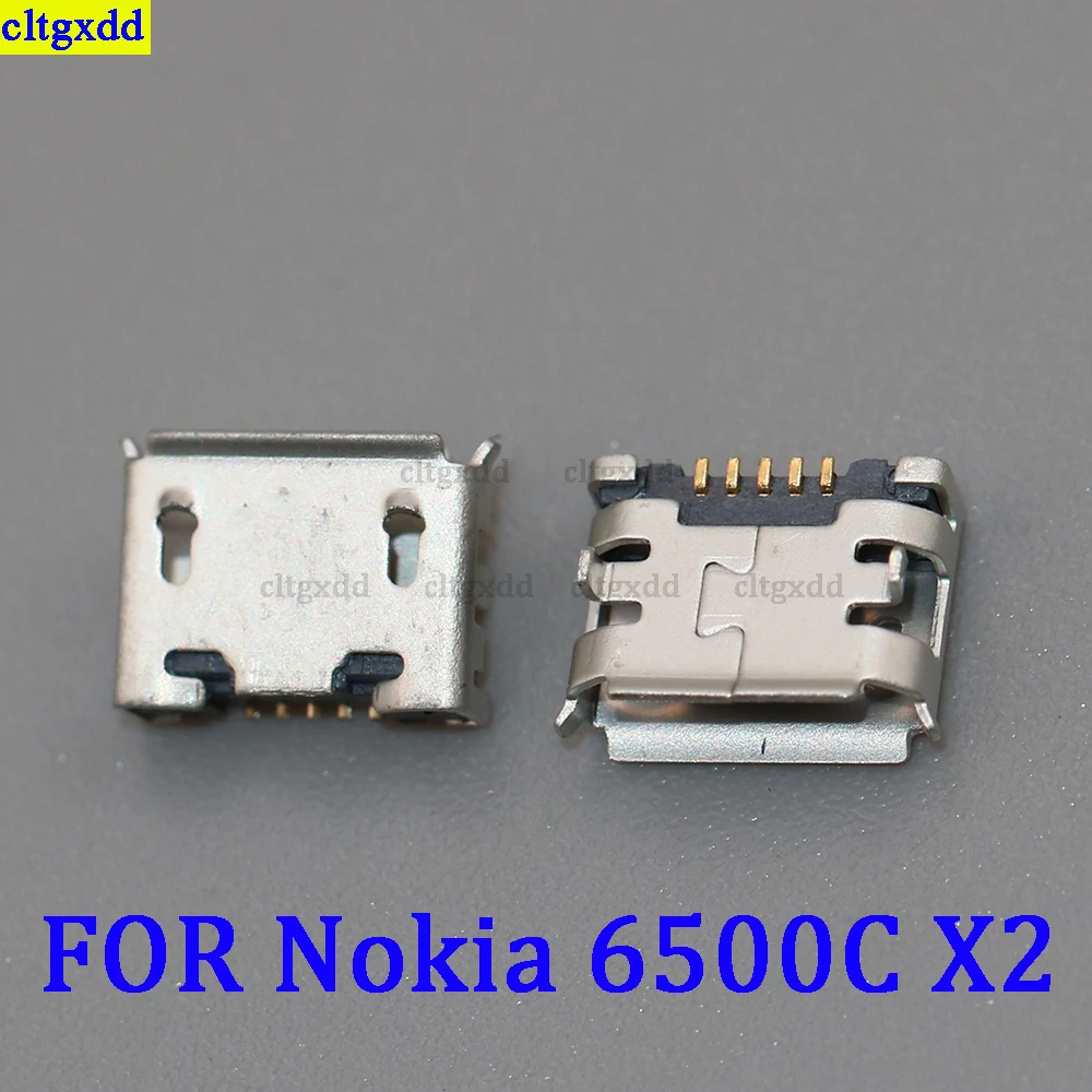 Cltgxdd 5ชิ้นเหมาะสำหรับ Nokia 5800 E71 6500C E66 8600 N720 820 520 630 920 822X5 X7 X71ขั้วต่อปลั๊ก Micro Nokia USB