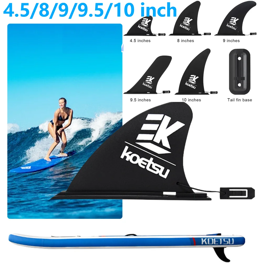 4.5/8/9/9.5/10 Polegada prancha de surf barbatana sup acessórios stand up paddle board slide-in fin destacável surf onda de água fin estabilizador