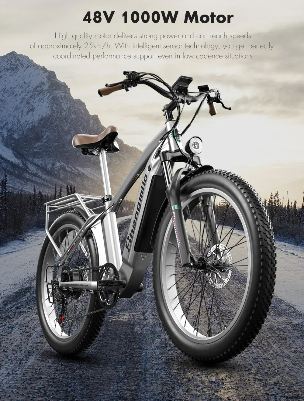 دراجة كهربائية للطرق الوعرة 500 وات محرك عالي السرعة 48V17.5AH بطارية 26 بوصة إطار المدينة مساعدة دراجة إلكترونية 42 كم/ساعة دراجة جبلية إلكترونية