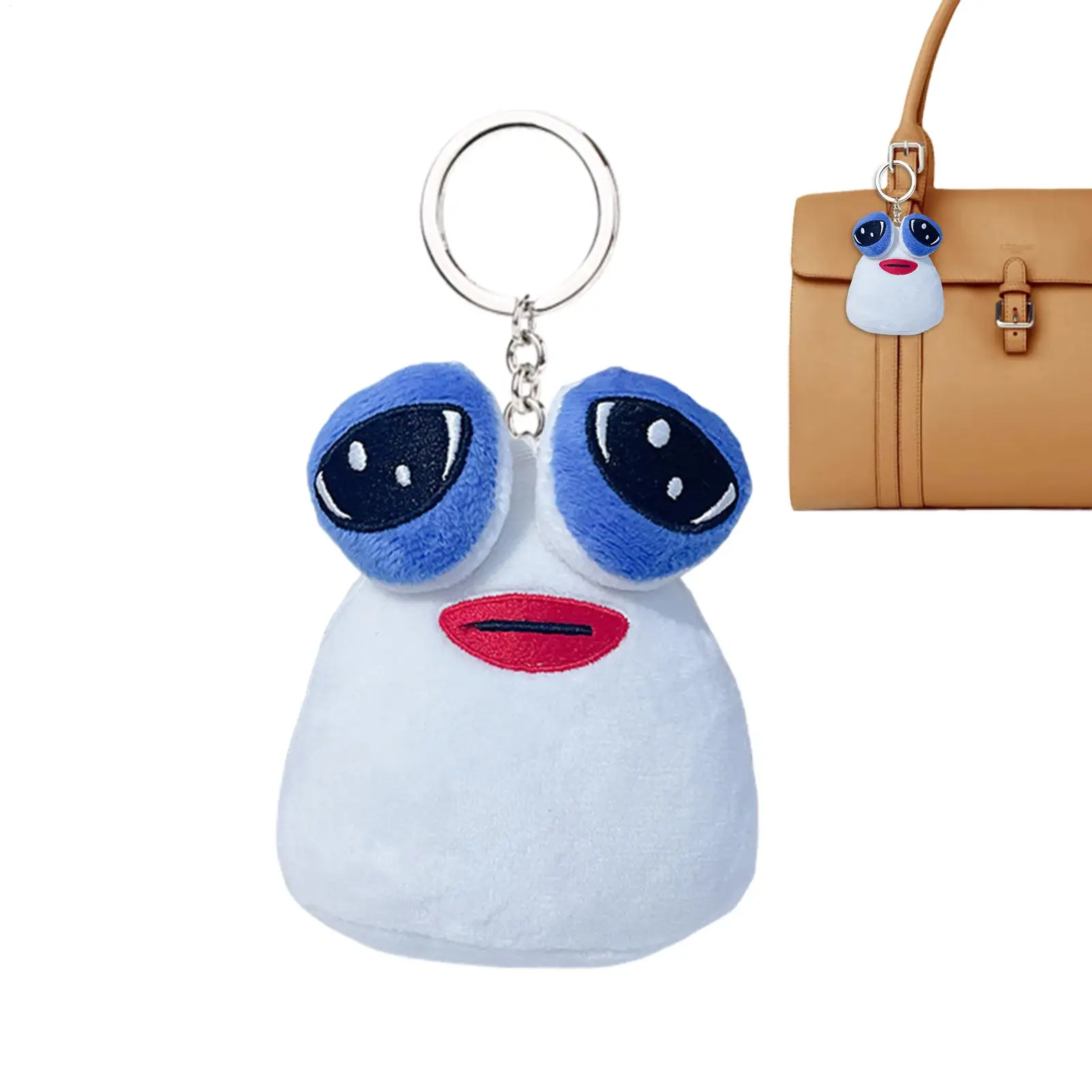 

Plush Bag Charm Aliens Backpack Keyring Pendant Fashion Hangable 3.9 Inch Decoration Game For Fans Boys Girls Men Women For Bag