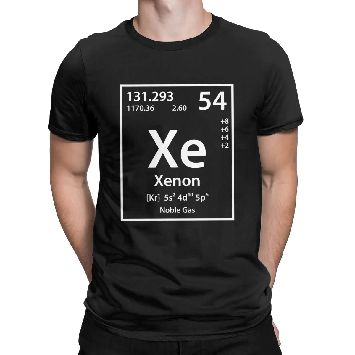 Xenon T Shirt Men 100% Cotton Novelty T-Shirts Round Collar Xe Periodic Table Science Tee Shirt Short Sleeve Tops New Arrival