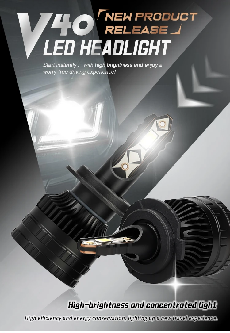 

240W 50000LM H4 H7 H11 Led Bulb Canbus H1 H8 HB3 HB4 9005 9006 Car Headlight Light 6000K Fog Light With Cooling Fan