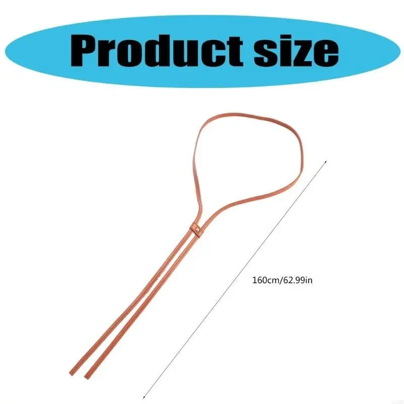 270D 10Pieces PU Leather Hat Ropes Hat Cord For Craft Projects Making Crafting Personalizing Straw Hat String Decoration