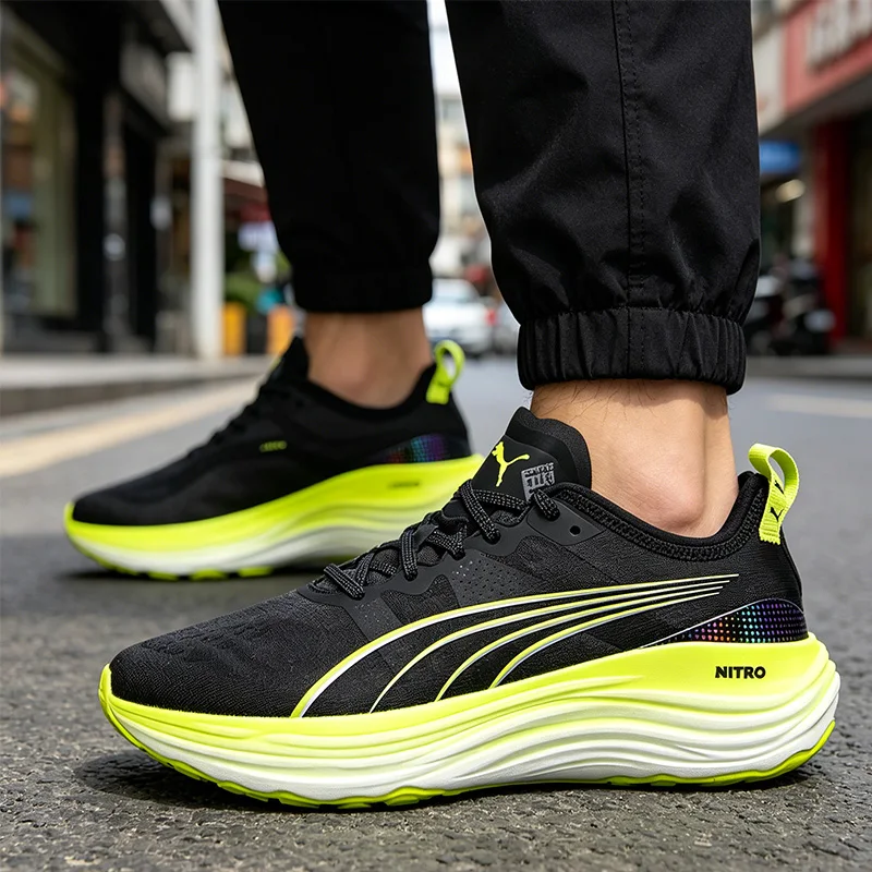 New Puma Men's Foreverrun Nitro Comfortable Lightweight Cushioned Sports Competition Running Shoes 380073-01