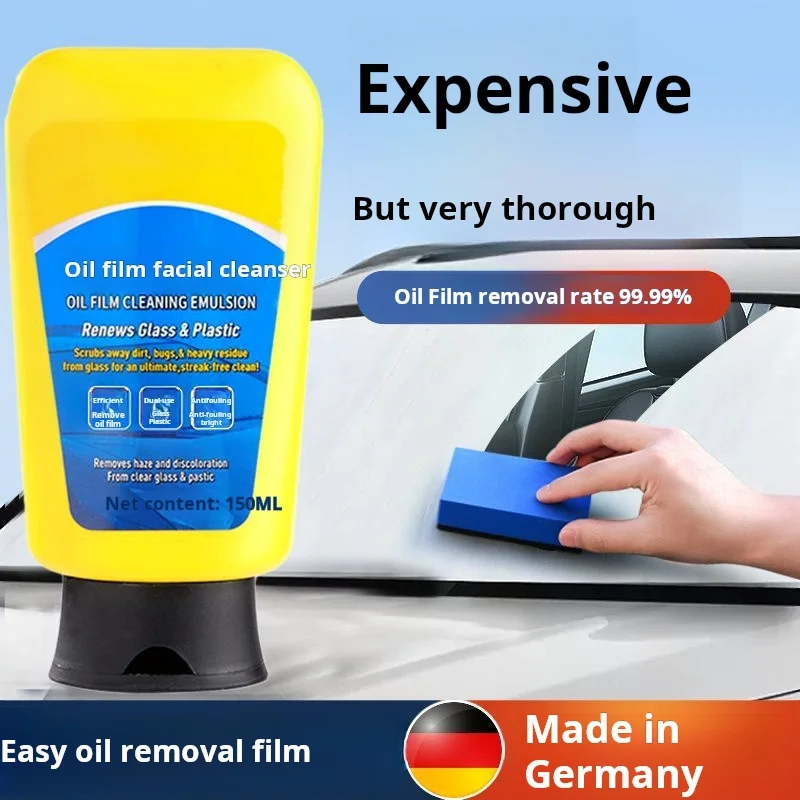 Car oil film cleaner Car glass cleaning emulsion multi-functional cleaning cream glass oil film special cleaning agent auto part