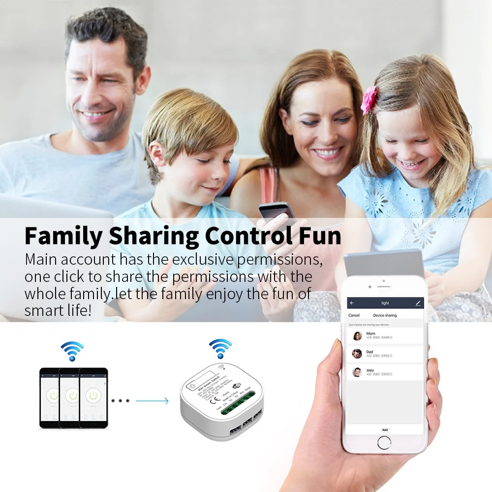لاسلكي Siri صوت التبديل واي فاي ميكروموتيون الطاقة دفع زر مفتاح الإضاءة دعم CozyLife ومنزلي